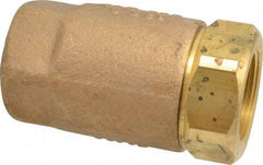 Conbraco - 1-1/4" Bronze Check Valve - Inline, FNPT x FNPT - Exact Industrial Supply