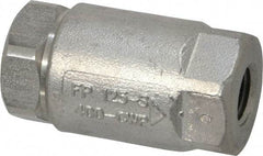 Conbraco - 1/4" Stainless Steel Check Valve - Inline, FNPT x FNPT - Exact Industrial Supply