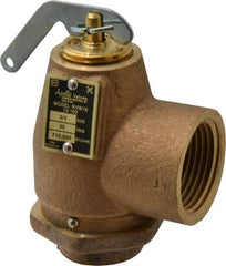 Conbraco - 3/4" Inlet, 1" Outlet, ASME Safety Relief Valve - 30 Max psi, Bronze, 710,000 BTUs - Exact Industrial Supply