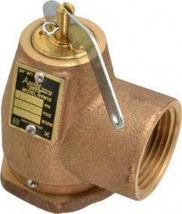 Conbraco - 3/4" Inlet, 1" Outlet, ASME Safety Relief Valve - 40 Max psi, Bronze, 870,000 BTUs - Exact Industrial Supply