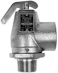 Conbraco - 3/4" Inlet, 1" Outlet, ASME Safety Relief Valve - 40 Max psi, Bronze, 870,000 BTUs - Exact Industrial Supply