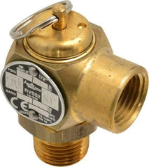 Conbraco - 1/2" Inlet, 1/2" Outlet, ASME Safety Relief Valve - 40 Max psi, Bronze, 305,000 BTUs - Exact Industrial Supply