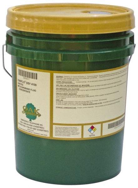 Oak Signature - Oakflo DSY 4100, 5 Gal Pail Grinding Fluid - Synthetic, For Machining - Exact Industrial Supply