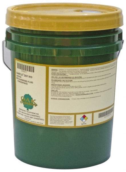 Oak Signature - Oakflo DSY 910, 5 Gal Pail Cutting & Grinding Fluid - Synthetic, For Drilling, Milling, Sawing, Tapping, Turning - Exact Industrial Supply