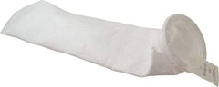 Pentair - 100 Micron, Size 5, Semi Rigid Bag Filter - 4 Inch Diameter, 18.5 Inch Long, 1-3/4 Sq. Ft. - Exact Industrial Supply