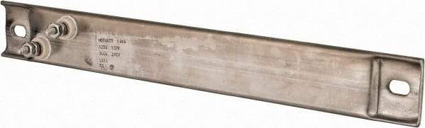 Hotwatt - 240 Volt, 500 Watt, 12" Long Channel Strip Heater - 7-1/4" Hot Length, 25 Watt per Sq In - Exact Industrial Supply