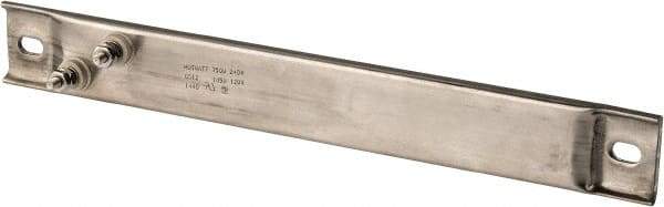 Hotwatt - 240 Volt, 750 Watt, 12" Long Channel Strip Heater - 7-1/4" Hot Length, 37 Watt per Sq In - Exact Industrial Supply