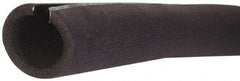 Made in USA - 1/2" Thick x 1/2" Pipe x 6' Long, Polyethylene Flexible Pipe Insulation - -160 to 200°F - Exact Industrial Supply