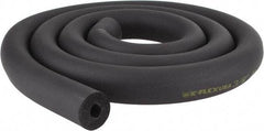 Made in USA - 3/8" Thick x 6' Long, Elastomeric Flexible Pipe Insulation - -40 to 220°F - Exact Industrial Supply