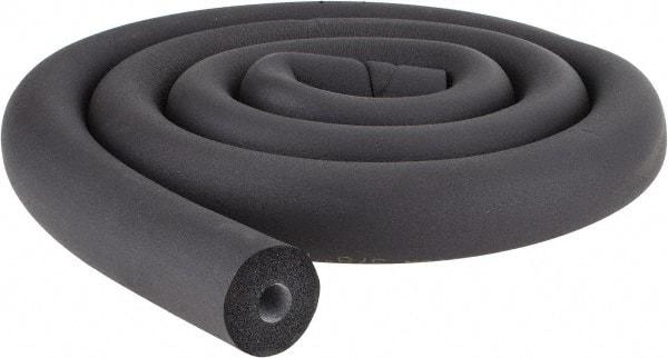 Made in USA - 1/2" Thick x 6' Long, Elastomeric Flexible Pipe Insulation - -40 to 220°F - Exact Industrial Supply