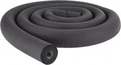 Made in USA - 1/2" Thick x 6' Long, Elastomeric Flexible Pipe Insulation - -40 to 220°F - Exact Industrial Supply