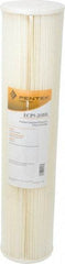 Pentair - 4-1/2" OD, 5µ, Cellulose Polyester Pleated Cartridge Filter - 20" Long, Reduces Sediments - Exact Industrial Supply