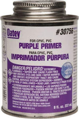 Oatey - 8 oz All Purpose Primer/Cleaner - Purple, Use with PVC & CPVC - Exact Industrial Supply