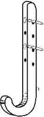Oatey - 1" Pipe, ABS CTS Pipe Hook - 4" Long - Exact Industrial Supply