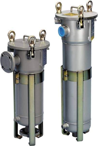 Parker - 2 Inch, Stainless Steel, Bag Filter Housing - FNPT End Connection, 160 GPM Max Flow - Exact Industrial Supply