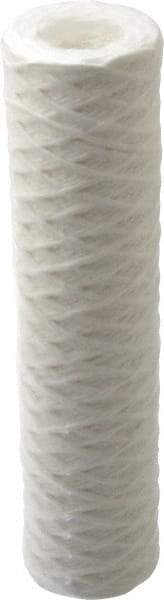 Parker - 2-1/2" OD, 1µ, Cotton String-Wound Cartridge Filter - 10" Long - Exact Industrial Supply