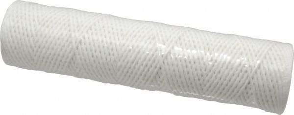 Parker - 2-1/2" OD, 10µ, Cotton String-Wound Cartridge Filter - 10" Long - Exact Industrial Supply