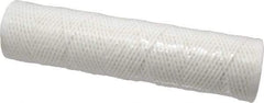 Parker - 2-1/2" OD, 10µ, Cotton String-Wound Cartridge Filter - 10" Long - Exact Industrial Supply