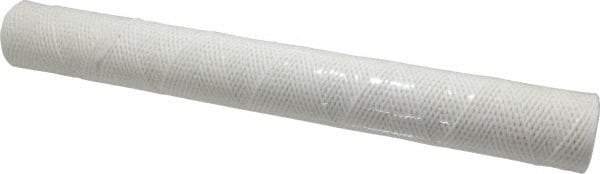 Parker - 2-1/2" OD, 10µ, Cotton String-Wound Cartridge Filter - 20" Long - Exact Industrial Supply