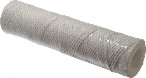 Parker - 2-1/2" OD, 10µ, Acetate Cotton String-Wound Cartridge Filter - 10" Long - Exact Industrial Supply