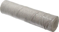 Parker - 2-1/2" OD, 10µ, Acetate Cotton String-Wound Cartridge Filter - 10" Long - Exact Industrial Supply