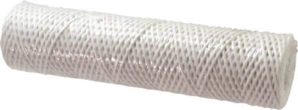 Parker - 2-1/2" OD, 25µ, Acetate Cotton String-Wound Cartridge Filter - 10" Long - Exact Industrial Supply