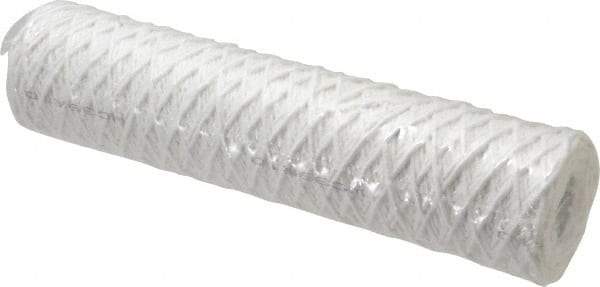 Parker - 2-1/2" OD, 1µ, Acetate Cotton String-Wound Cartridge Filter - 10" Long - Exact Industrial Supply