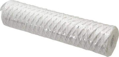 Parker - 2-1/2" OD, 1µ, Acetate Cotton String-Wound Cartridge Filter - 10" Long - Exact Industrial Supply
