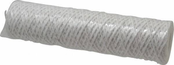 Parker - 2-1/2" OD, 5µ, Acetate Cotton String-Wound Cartridge Filter - 10" Long - Exact Industrial Supply