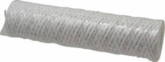 Parker - 2-1/2" OD, 5µ, Acetate Cotton String-Wound Cartridge Filter - 10" Long - Exact Industrial Supply