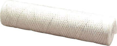 Parker - 2-1/2" OD, 10µ, Acetate Cotton String-Wound Cartridge Filter - 10" Long - Exact Industrial Supply