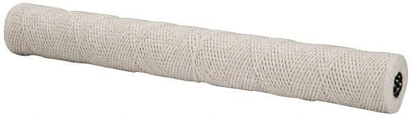 Parker - 2-1/2" OD, 10µ, Acetate Cotton String-Wound Cartridge Filter - 20" Long - Exact Industrial Supply