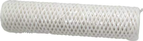 Parker - 2-1/2" OD, 50µ, Acetate Cotton String-Wound Cartridge Filter - 10" Long - Exact Industrial Supply