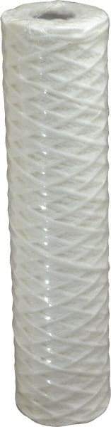 Parker - 2-1/2" OD, 1µ, Cotton String-Wound Cartridge Filter - 10" Long - Exact Industrial Supply