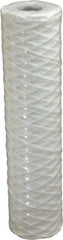 Parker - 2-1/2" OD, 1µ, Cotton String-Wound Cartridge Filter - 10" Long - Exact Industrial Supply