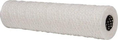 Parker - 2-1/2" OD, 5µ, Cotton String-Wound Cartridge Filter - 10" Long - Exact Industrial Supply