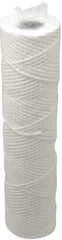 Parker - 2-1/2" OD, 10µ, Cotton String-Wound Cartridge Filter - 10" Long - Exact Industrial Supply