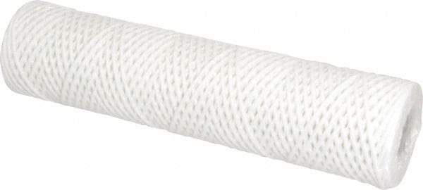 Parker - 2-1/2" OD, 25µ, Cotton String-Wound Cartridge Filter - 10" Long - Exact Industrial Supply