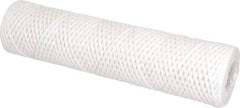 Parker - 2-1/2" OD, 25µ, Cotton String-Wound Cartridge Filter - 10" Long - Exact Industrial Supply