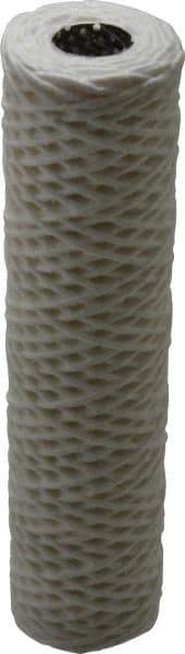 Parker - 2-1/2" OD, 50µ, Cotton String-Wound Cartridge Filter - 10" Long - Exact Industrial Supply