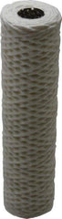 Parker - 2-1/2" OD, 50µ, Cotton String-Wound Cartridge Filter - 10" Long - Exact Industrial Supply