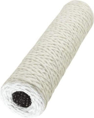 Parker - 2-1/2" OD, 5µ, Acetate Cotton String-Wound Cartridge Filter - 10" Long - Exact Industrial Supply