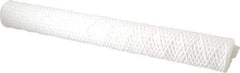 Parker - 2-1/2" OD, 50µ, Acetate Cotton String-Wound Cartridge Filter - 20" Long - Exact Industrial Supply
