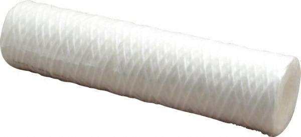 Parker - 2-1/2" OD, 5µ, Polypropylene Cotton String-Wound Cartridge Filter - 10" Long - Exact Industrial Supply