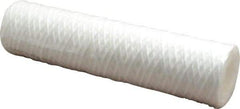 Parker - 2-1/2" OD, 5µ, Polypropylene Cotton String-Wound Cartridge Filter - 10" Long - Exact Industrial Supply