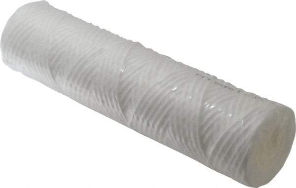 Parker - 2-1/2" OD, 25µ, Polypropylene Cotton String-Wound Cartridge Filter - 10" Long - Exact Industrial Supply
