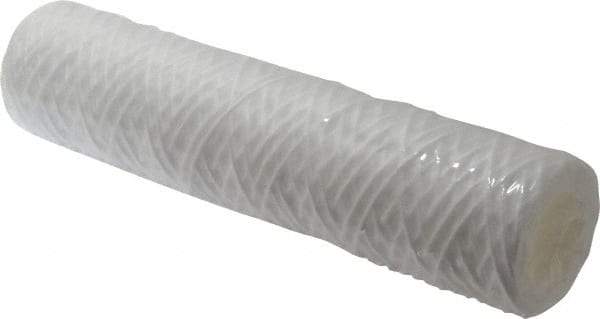 Parker - 2-1/2" OD, 50µ, Polypropylene Cotton String-Wound Cartridge Filter - 10" Long - Exact Industrial Supply