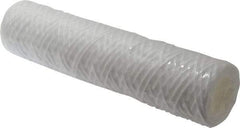 Parker - 2-1/2" OD, 50µ, Polypropylene Cotton String-Wound Cartridge Filter - 10" Long - Exact Industrial Supply