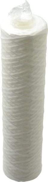 Parker - 2-1/2" OD, 5µ, Polypropylene Cotton String-Wound Cartridge Filter - 10" Long - Exact Industrial Supply