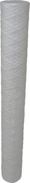 Parker - 2-1/2" OD, 5µ, Polypropylene Cotton String-Wound Cartridge Filter - 20" Long - Exact Industrial Supply